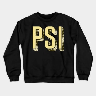 Yellow Psi Sunshine Letter Crewneck Sweatshirt